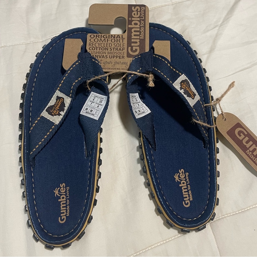Gumbies Blue Flip Flops